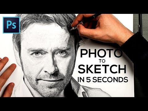How to Turn a Photo into Pencil Drawing Sketch Effect in Photoshop