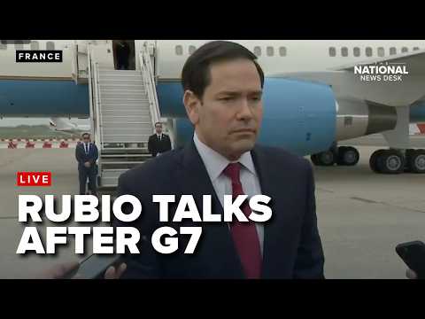 Secretary of State Marco Rubio Holds Press Conference After G7 Talks