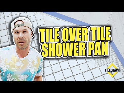 Tile OVER Tile in a SHOWER PAN!!! --- Could This Fix SAVE YOUR SHOWER?!