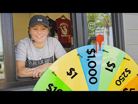 I Let a Spinning Wheel Decide Strangers’ Tips ($1 – $1,000)