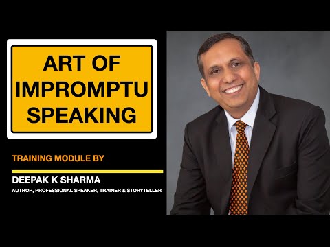 Impromptu Speaking formulas - Ways to ace table topics.