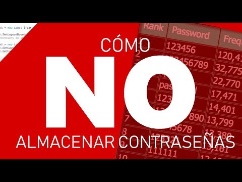 Cómo NO almacenar las contraseñas