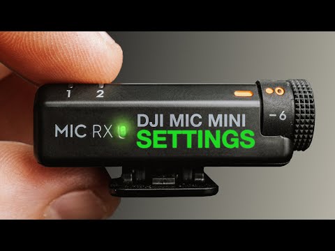 DJI Mic Mini Settings UNLOCKED - Full Menu Guide