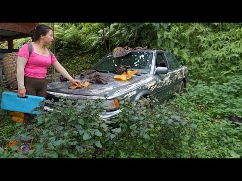Genius Girl's Challenge TIMELAPSE: Restarting a Toyota Camry ancient after many years of abandonment