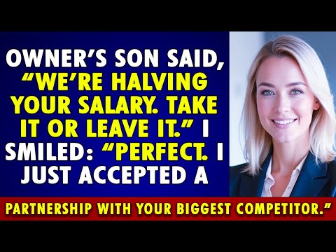 Boss cut my SALARY in HALF—then i said “perfect TIMING.” i had a COMPETITOR PARTNERSHIP ready