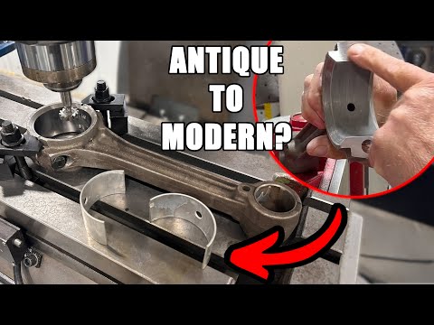 We Machined A Set Of 75+ Year Old BABBITT Rods For Insert Bearings!