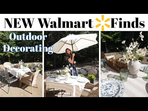 NEW WALMART FINDS / Spring Patio Decorating Ideas / Walmart Shop & Decorate With Me 2025