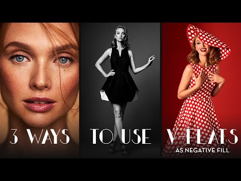 Using V-Flats as Negative Fill in Fashion & Beauty Photography