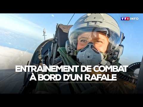 Embarquez à bord d'un Rafale lors d'un exercice de tir aérien｜TF1 INFO