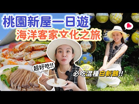 桃園新屋區不一樣的海洋客家文化之旅！傳承三代客家餐廳-必吃在地養殖鵝肉！逛巨型海螺造型的純白建築-永安海螺文化體驗園區！