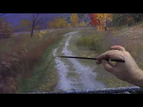 Video lesson "October Evening." Artist Igor Sakharov