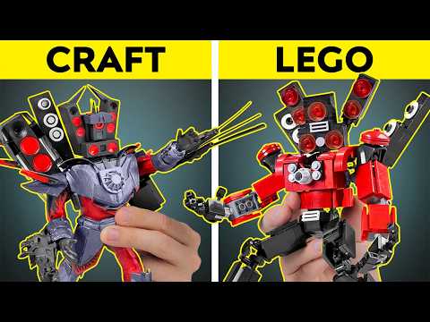 Help! TV Men Are Chasing Me—But My Lego Skibidi Titans Are Ready for Battle 🚽🪠