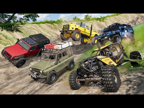 Off Road Cars Battle #6 - Beamng drive