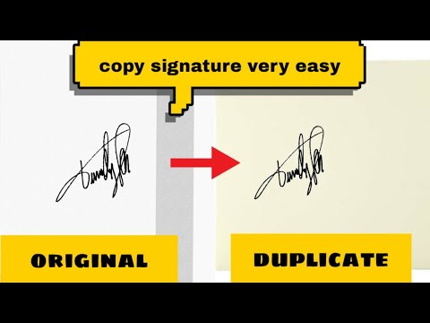 How to Copy every person signature at home | how to copy someone signature from any documents