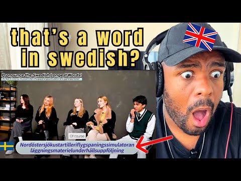 Brit Reacts to European was shocked by The Longest Word in Swedish