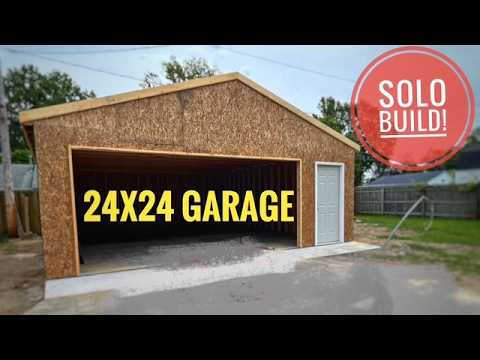 Garage Framing - How I do it Alone! MY DIY