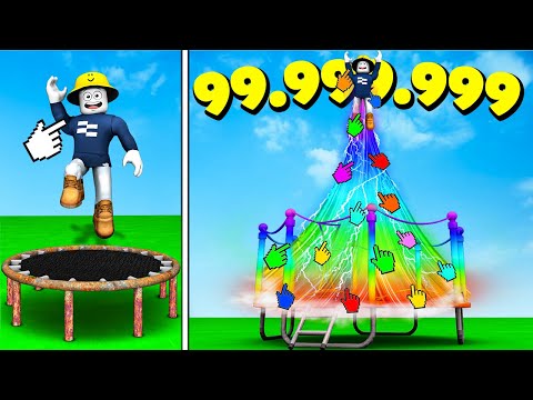 ICH SPRINGE 99´000`000 BLÖCKE im TRAMPOLIN SIMULATOR!
