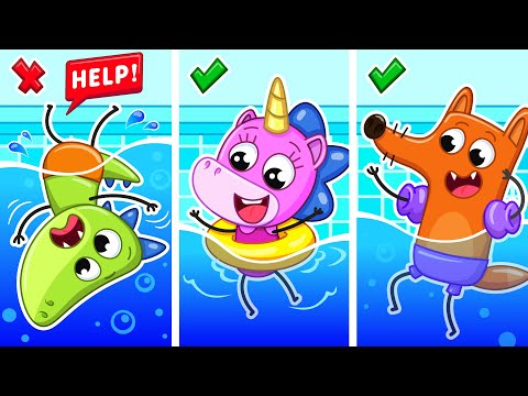 Fun Adventures at the Water Park | Learning Pool Safety for Kids 🏊🤔 | Little Mimi🦄