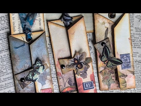 Craft with me - Tag with hinged lever and inside pocket and journaling spot