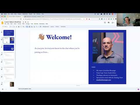 Custom tables in WordPress