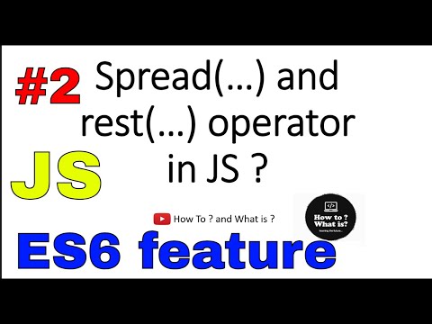 what is Spread and REST operator in detailed | Hindi | JavaScript tutorial
