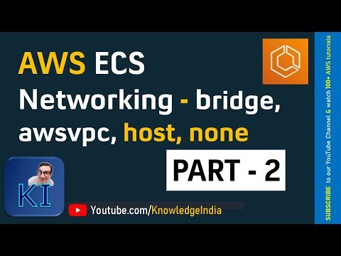 AWS ECS Part-2 | Explaining ECS Networking Modes | bridge, awsvpc, host, none