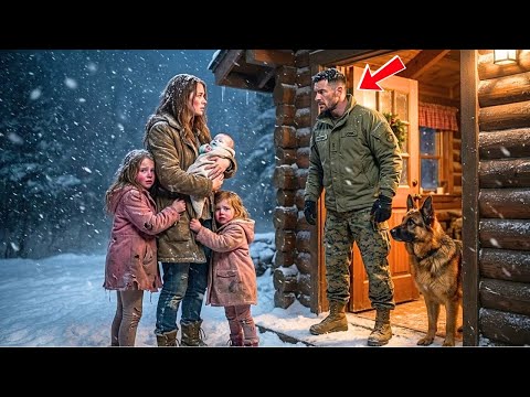 Christmas Eve, She Fled Into the Snow with Her Kids — Until the U.S. Marine Opened His Door