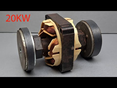 I Make 230v 20kw Free Electricity Generator from Speaker Magnet with Transformer tools