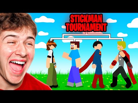 BECKBROS React To SUPERHERO STICKMAN TOURNAMENT!