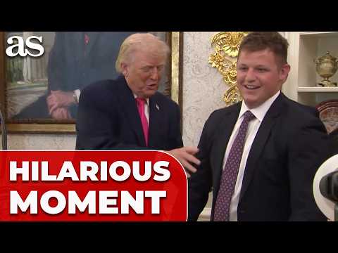 The MOMENT Mullin's Son gets CAUGHT OFF GUARD by Trump in the Oval Office is a MUST WATCH