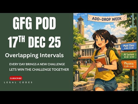 Overlapping Intervals | GeeksforGeeks | Merge Intervals in C++ | DSA Interview Problem