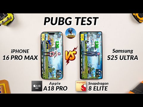 Samsung S25 Ultra vs iPhone 16 Pro Max - 120 FPS Pubg Test, Heating & Battery Test | Who Win's? 🤔