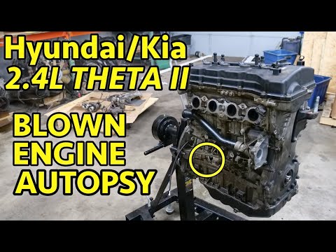 Always BLOWN UP? WHY? Hyundai / Kia 2.4 Theta II G4KE Engine Teardown