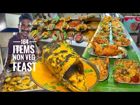 எந்த hotels ளையுமே பாக்காத nonveg feast jumbo மீன் தலை குழம்பு Ganesh Chettinadu- Karthiks view
