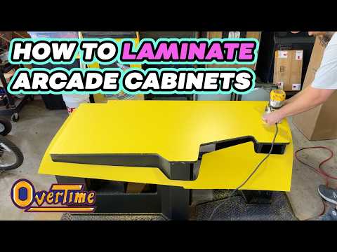 How to Laminate an Arcade Cabinet ✅ Formica + reproduction side art 😙🤌 Q*bert restoration part 6