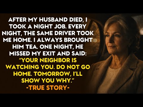 HER TRUE STORY 👵💔 I Gave My Night Driver Tea Every Week. One Night He Missed My Exit And Said, “…”