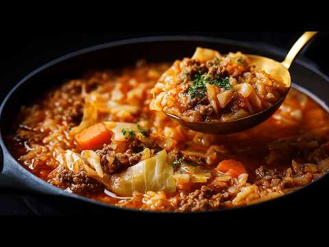 SERIOUSLY, I Could Eat This Ground Beef & Cabbage All Winter 🍲❄️