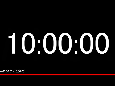 10 Hour Silent Count Up Timer │10時間計測（無音）