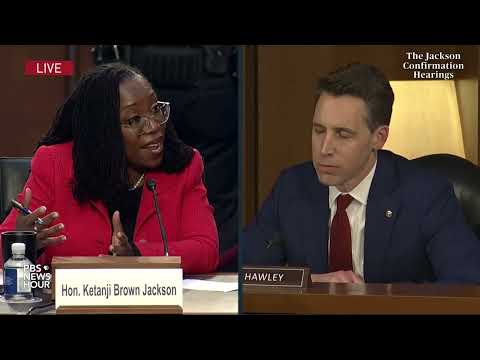 WATCH: Sen. Josh Hawley questions Jackson in Supreme Court confirmation hearings