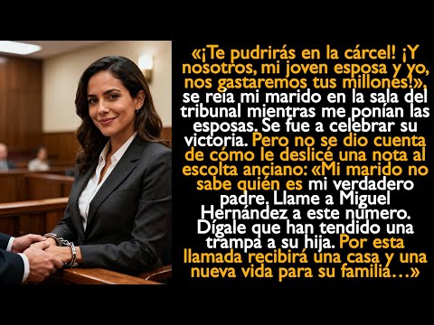 «¡Te pudrirás en la cárcel! ¡Y nosotros, mi joven esposa y yo, nos gastaremos tus millones!»