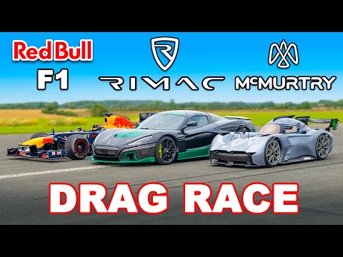 Mobil F1 vs Hypercar TERKENCANG di Dunia: DRAG RACE