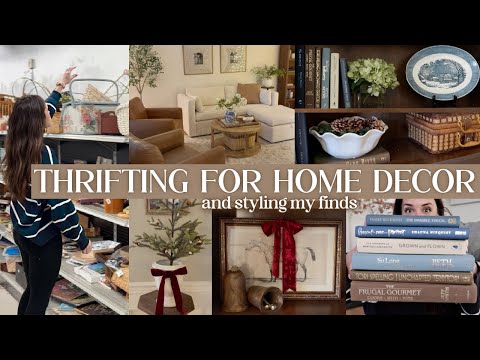 THRIFTING HOME DECOR 2025 | Thrift With Me, Haul + Budget Decorating Ideas