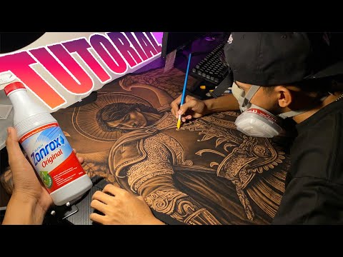 How to paint with Bleach (For Beginners)