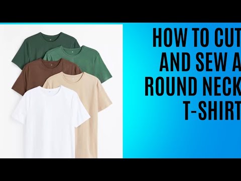 How to cut a round neck t-shirt with ease