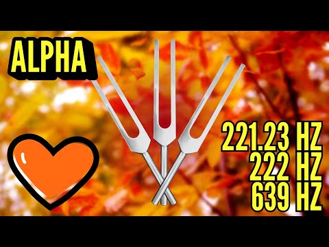 Gratitude Activation 🧡 221.23 + 222 + 639 Hz Tuning Forks (Alpha)