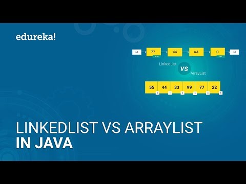 LinkedList vs ArrayList in Java | Differences between ArrayList and LinkedList | Edureka