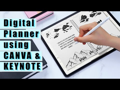How To Create a Digital Planner Using FREE Canva and Keynote | August 2021 Digital Planner Creation