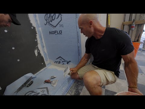 Shower Tile Preparation --- 2-Day Course: Wallboard, Curb, Dry Pack, Drain, and Waterproofing