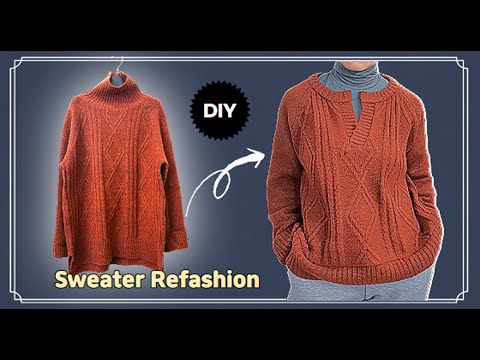 DIY /안 입는 옷 리폼/Sweater Refashion/니트 리폼/Recycling Knit/스웨터 리폼/옷 수선/옷 만들기