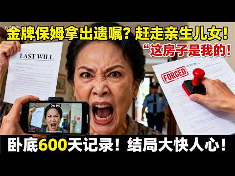 那个照顾我干爹三年的"金牌保姆"，拿出遗嘱要赶走亲生儿女！作为见证人，我记录了这场600天的家庭战争，结局大快人心！